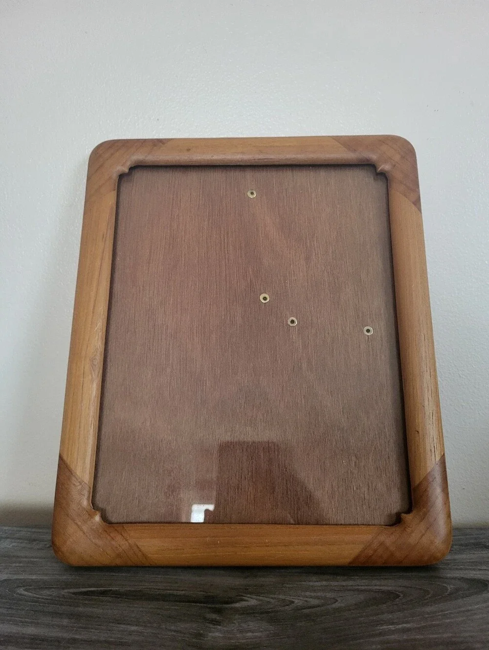 Vintage Teak Wood Picture Frame 8x10